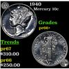 Image 1 : Proof 1940 Mercury Dime 10c Grades GEM++ Proof