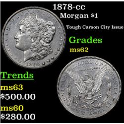 1878-cc Morgan Dollar $1 Grades Select Unc