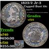 Image 1 : 1823/2 Jr-3 Capped Bust Dime 10c Grades vf+