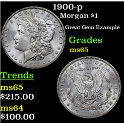 1900-p Morgan Dollar $1 Grades GEM Unc