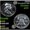 Image 1 : Proof 1950 Franklin Half Dollar 50c Grades Select+ Proof