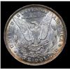 Image 3 : 1885-o Rainbow Toned Morgan Dollar $1 Grades Choice+ Unc