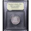 Image 4 : ***Auction Highlight*** 1861-p Seated Liberty Quarter 25c Graded Choice+ Unc By USCG (fc)