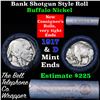 Image 1 : Buffalo Nickel Shotgun Roll in Old Bank Style 'Bell Telephone'  Wrapper 1917& d Mint Ends