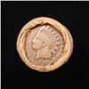 Image 2 : Mixed small cents 1c orig shotgun roll, 1857 Flying Eagle Cent, 1895 Indian Cent other end