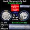 Image 1 : Buffalo Nickel Shotgun Roll in Old Bank Style  'Bell Telephone' Wrapper 1927 & d Mint Ends