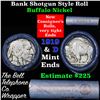 Image 1 : Buffalo Nickel Shotgun Roll in Old Bank Style 'Bell Telephone'  Wrapper 1919 & d Mint Ends