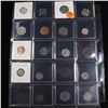 Image 2 : Page of 20 Mixed coins Buffalo 5c, Braided Hair 1c, Washington 25c, Mercury 10c, Indian 1c, Jefferso