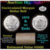 Image 1 : ***Auction Highlight*** 1879 & CC Uncirculated Morgan Dollar Shotgun Roll (fc)