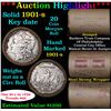 Image 1 : ***Auction Highlight*** Full solid Key date 1901-s Morgan silver dollar roll, 20 coins (fc)
