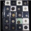Image 1 : Page of 20 Mixed coins Mercury 10c, Braided Hair 1c, Washington 25c, Jefferson 5c, Indian 1c, Libert
