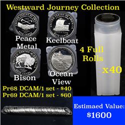 ***Auction Highlight*** Westward Journey Nickel Rolls (2004-s Peace, 2005-s Bison, 2005-s Ocean View