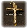 Image 1 : BIG 14K SOLID GOLD CRUCIFIX PENDANT JEWELRY 1.8G