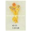Image 1 : BIG 14K Gold FLOWERS FLORES Pendant Charm Grande Colgante