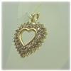 Image 4 : 5 CTW CHAMPAGNE DIAMOND HEART PENDANT NECKLACE10K GOLD