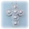 Image 1 : BIG 14K GOLD 1CT DIAMOND CROSS NECKLACE