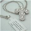 Image 3 : BIG 14K GOLD 1CT DIAMOND CROSS NECKLACE