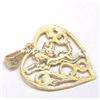 Image 1 : 14K GOLD CUPIDS HEART PENDANT NECKLACE 18 4.3G