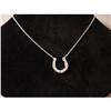 Image 2 : HORSEBIT HORSESHOE SILVER CZ NECKLACE