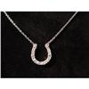 Image 3 : HORSEBIT HORSESHOE SILVER CZ NECKLACE