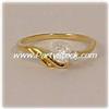 Image 5 : 14K SOLID GOLD RING W/ 2 GENUINE DIAMONDS..CLOSE OUT!