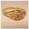 Image 3 : REAL DIAMONDS SET IN SOLID 14K YELLOW GOLD RING