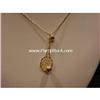 Image 2 : 14K GOLD TENNIS RACQUET BALL PENDANT JEWELRY