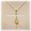 Image 3 : 14K GOLD TENNIS RACQUET BALL PENDANT JEWELRY