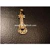Image 3 : 14K YELLOW & ROSE GOLD GUITAR PENDANT CHARM JEWEL