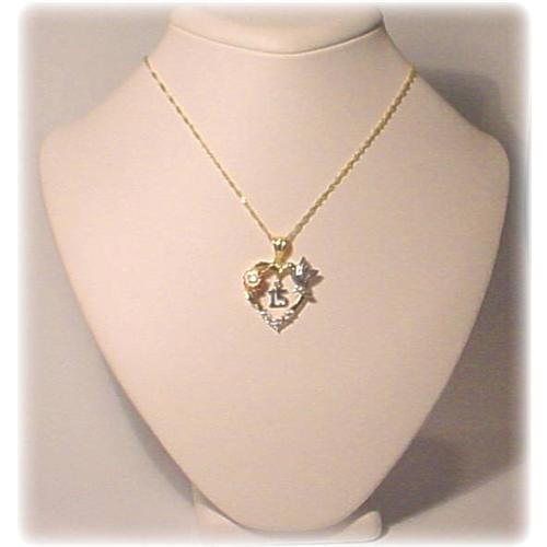 BIG! 14K Solid Gold Quinceanera Necklace 15 Years