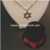 Image 2 : BIG! Men's STAR OF DAVID STERLING SILVER 20 NECKL