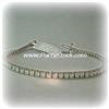 Image 3 : 18K WHITE GOLD TENNIS BRACELET 2 CTW GENUINE DIAM
