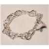 Image 3 : 100% STERLING SILVER FANCY ITALIAN CHARM BRACELET
