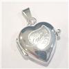 Image 4 : 14K WHITE GOLD ITALIAN ENGRAVED LOCKET FOR PHOTOS