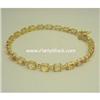 Image 1 : 14K GOLD REAL CITRINE! TENNIS BRACELET
