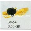 Image 1 : 14K SOLID GOLD & BLACK LAB CREATED ONYX RING 3.5 