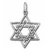 Image 3 : STERLING SILVER STAR DAVID NECKLACE 18