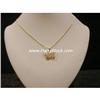 Image 4 : 14K GOLD MONARCH BUTTERFLY NECKLACE NEW