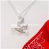 Image 1 : SOLID STERLING SILVER PEACEFUL DOVE 18 NECKLACE!