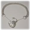 Image 2 : SOLID STERLING SILVER! ITALIAN HEART KEY LOCK BRA