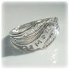 Image 1 : 10K Gold Mothers Day Real Diamond Ring MOM carved