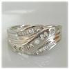 Image 2 : 10K Gold Mothers Day Real Diamond Ring MOM carved