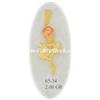 Image 1 : 14K Gold Pendant Charm Jewelry Colgante ROSE UNA 