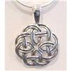 Image 1 : SOLID STERLING SILVER CELTIC PENDANT NECKLACE 18