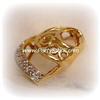 Image 2 : BIG VINTAGE 2000 COMMEMORATIVE 14K GOLD DIAMOND P