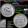 Image 1 : ***Auction Highlight*** 1853-p Seated Liberty Half Dime 1/2 10c Graded Choice+ Unc By USCG (fc)
