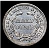 Image 3 : ***Auction Highlight*** 1853-p Seated Liberty Half Dime 1/2 10c Graded Choice+ Unc By USCG (fc)