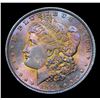 Image 2 : ***Auction Highlight*** 1896-p Rainbow Toned Morgan Dollar $1 Graded GEM Unc By USCG (fc)