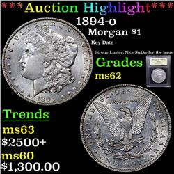 ***Auction Highlight*** 1894-o Morgan Dollar $1 Graded Select Unc By USCG (fc)