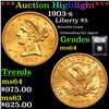 Image 1 : ***Auction Highlight*** 1903-s Gold Liberty Half Eagle $5 Graded Choice Unc By USCG (fc)